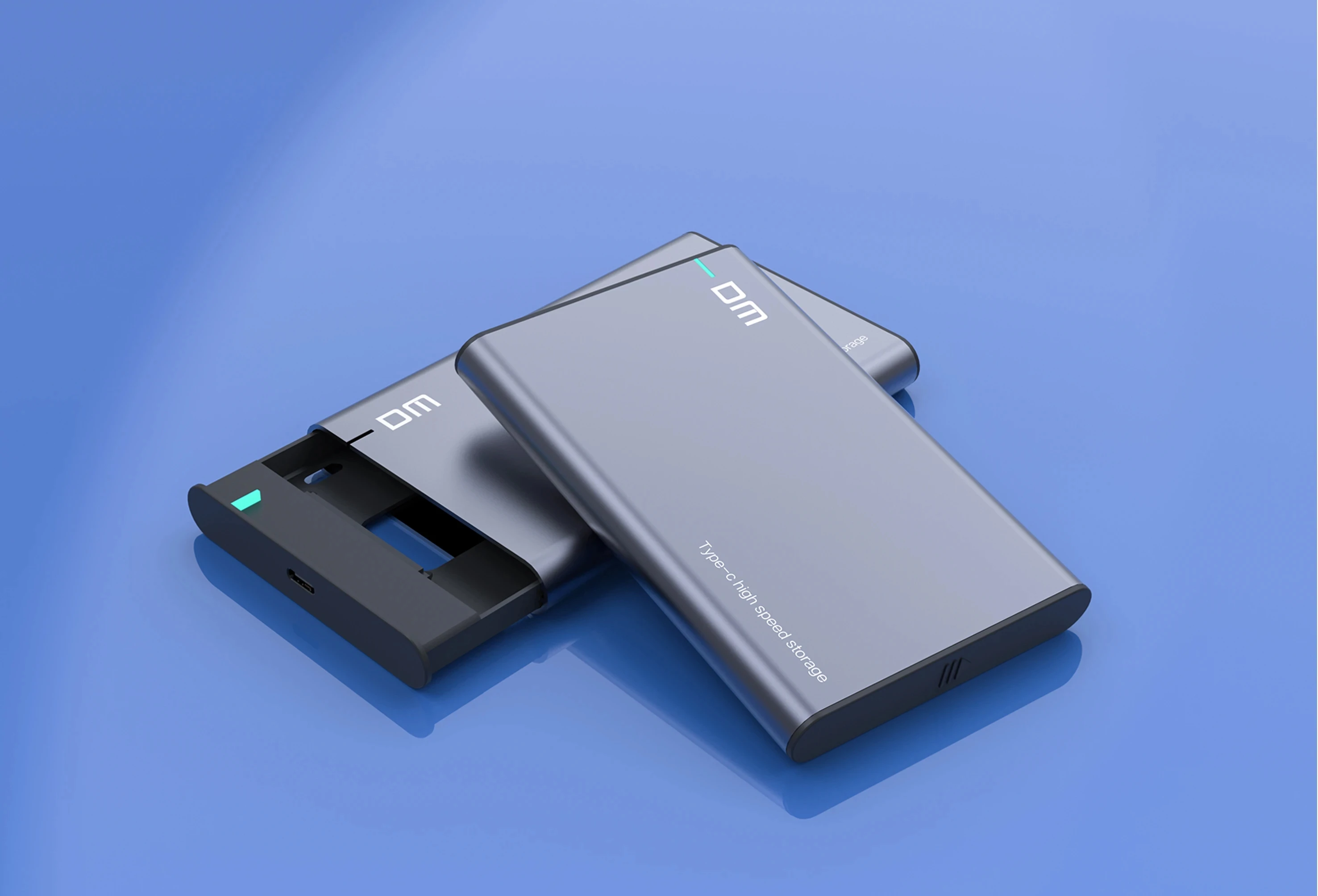 Корпус для внешнего жесткого диска DM 2,5 дюйма, SATA на USB 3,1 Тип C Gen 2
