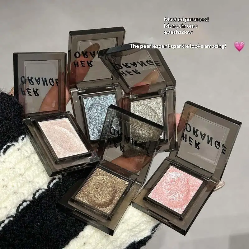 

HERORANGE Eyeshadow Palette Fine Easy-To-Apply Sparkling Pearlescent Mashed Potato Eyeshadow Brightening Makeup