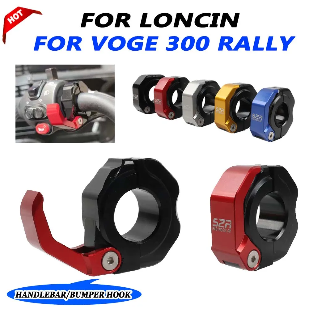 

For Loncin VOGE 300 RALLY 300 300RALLY 300GY 2021 - 2024 Motorcycle Handlebar Helmet Hook Luggage Bag Hook Holder Bumper Hook