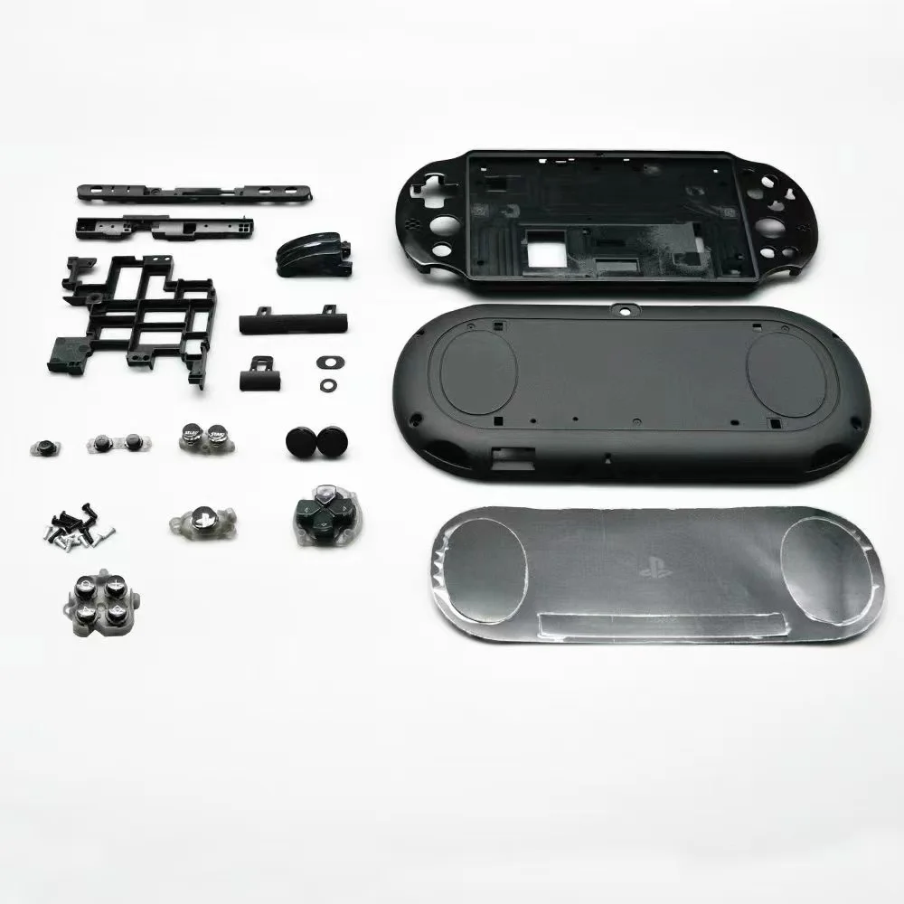 Carcasa completa de plástico para PSV2000 PSV 2000, carcasa frontal y trasera con Kit de botones para PSVITA 2000 Slim Console