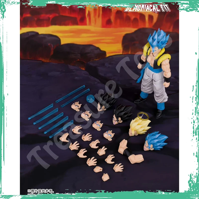 悪魔フィットゴジータフィギュアドラゴンボール Z SHF 超サイヤ人ブルーゴジータヒーローワルツアニメアクションフィギュア模型玩具ギフト