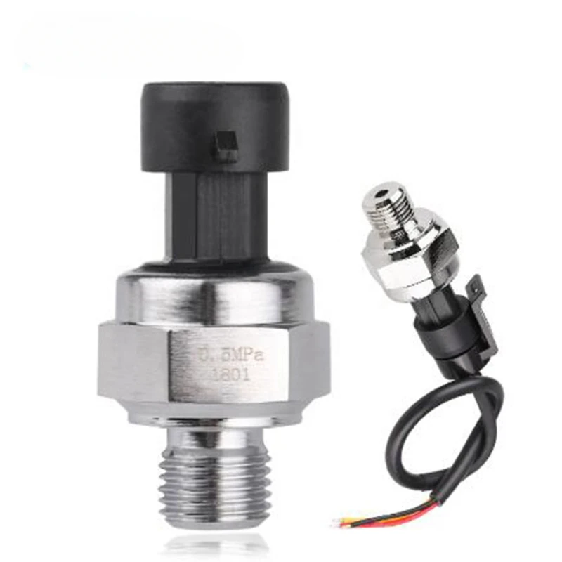 0-0.5Mpa Pressure Transducer Sensor Air Compressor Transmitter Pressure G1/4 DC 5V For Oil Fuel Gas Water Air