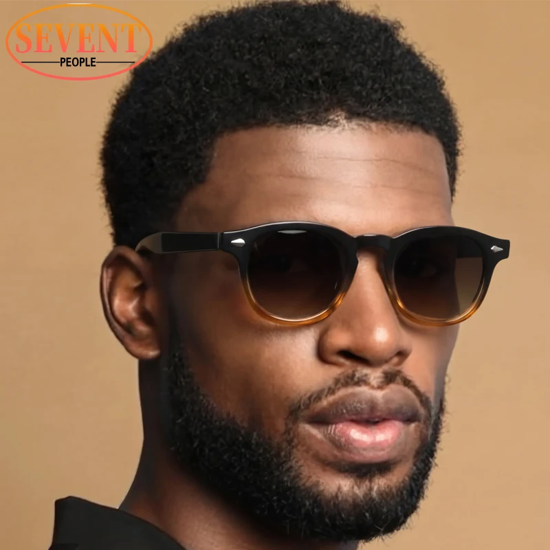 

2026 Vintage Black Square Photochromic Sunglasses Men Luxury Designer Rivet Change Color Glasses Driving Shades Retro Eyewear