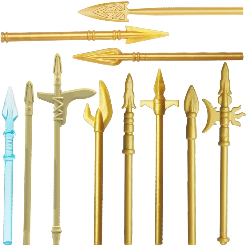 Middle aged weapon accessories shields spears  axes assembly scenes building blocks toy accessories for children gifts