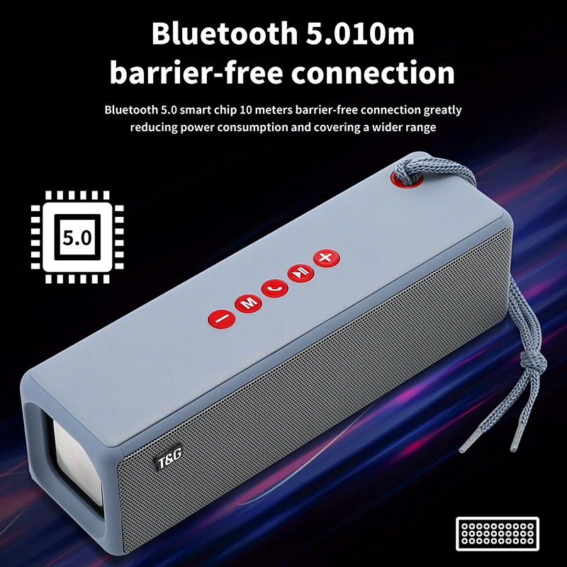 New Portable Bluetooth Speaker High-Power Soundbar HiFi Subwoofer Used for Wireless Audio System of Computer Smart Phone