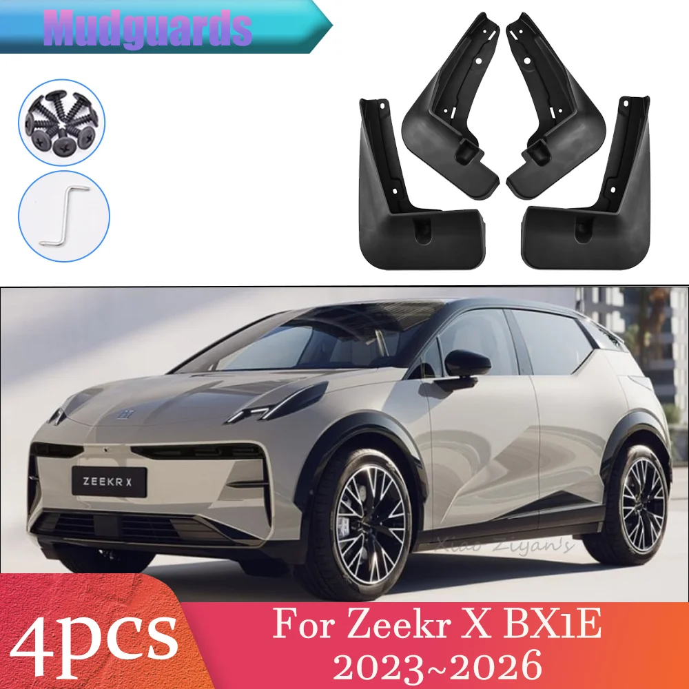 

Для Zeekr X BX1E 2023~2026 2024 2025: Защитные брызговики (кожухи) для колес автомобиля, аксессуары из полипропилена
