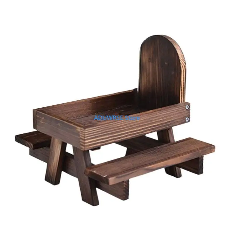 

Q6PE Outdoor Animal Feeder Pet Feeding Station With Detachable Umbrella for Wildlife