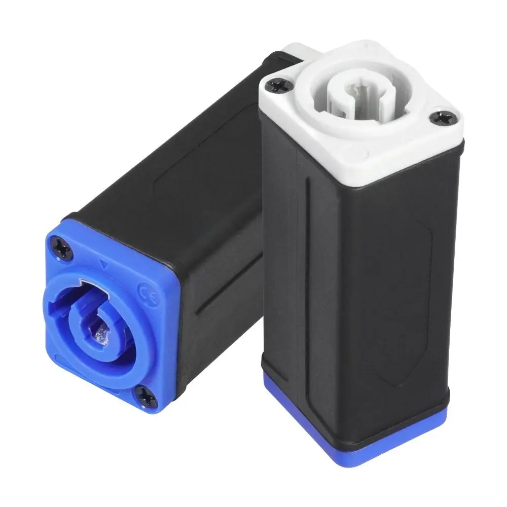 2pcs three‑core Connector 13 AWG Male to Female AC Coupler Adapter Ac Power Connector Male to Female Coupler Speaker Extension