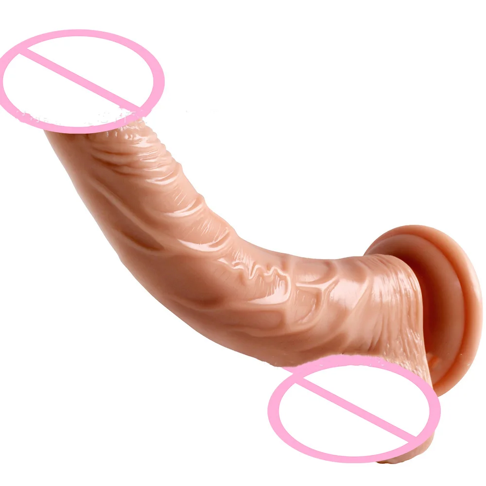 Simulate a Large-sized Upward Curved Penis With a G-spot, Wearable Suction Cups, And a Backcourt Homosexual Penis