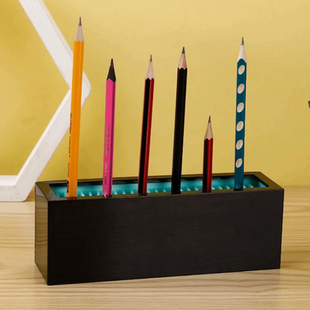 Creative Makeup Brushes Holder Sturdy Non-slip Pen Storage Case Large Capacity Compact Toothbrush Drying Shelf