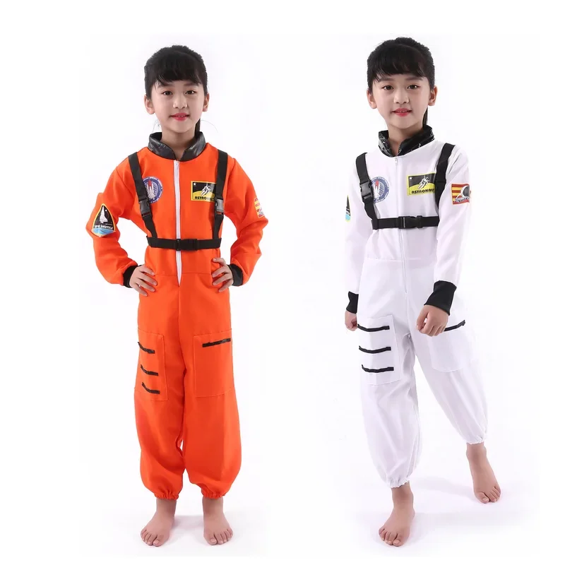 Kostenloser Versand Halloween Kostüm Jungen Kleidung Astronauten Kleidung Tanz maske Cosplay Anzug Piloten