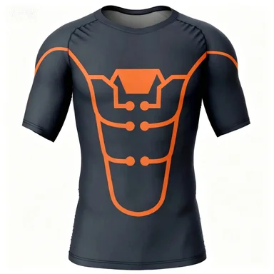 Functional Wind Series Purple Tone Black Orange Battle Armor Summer Fashion Quick Drying Tight