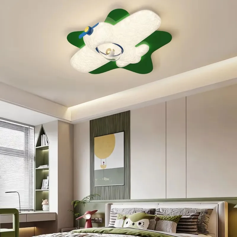 Children's Bedroom Dining Room Airplane Ceiling Lights Kids Room Aircraft LED Lamp  Lamparas Indoor Lighting Lamp Fixture