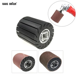 90*100mm Rubber Expander Centrifugal Wheel / Sanding Sleeves / Adapter for Angle Grinder Metal Polishing Set