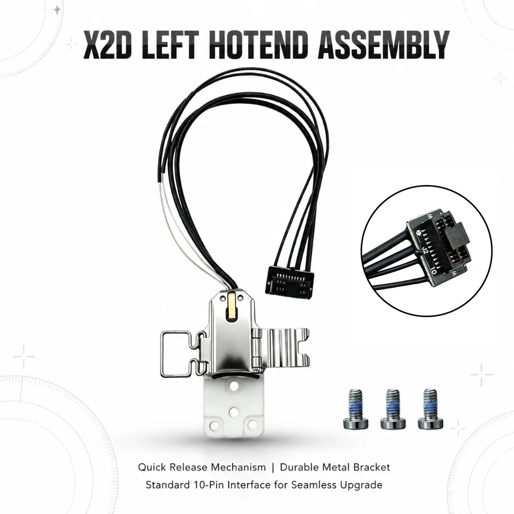 Für Bambu Lab X2D Hotend-Heizeinheit (links) – Bambu Lab X2D Hotend-Heizkomponenten-Kit – Bambu X2D 3D-Druckerzubehör