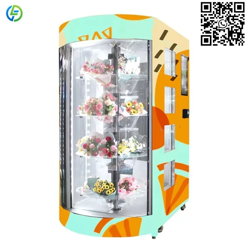 Customized  Climate-Controlled Flower Vending Machine with Humidifier and Custom Branding Options
