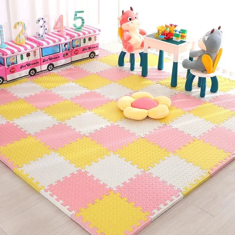 play mat Baby Foam Crawling Mat Children EVA Educational Toys Kids Soft Floor Game Mat Chain Fitness Brick Gym Game Carpet 1cm