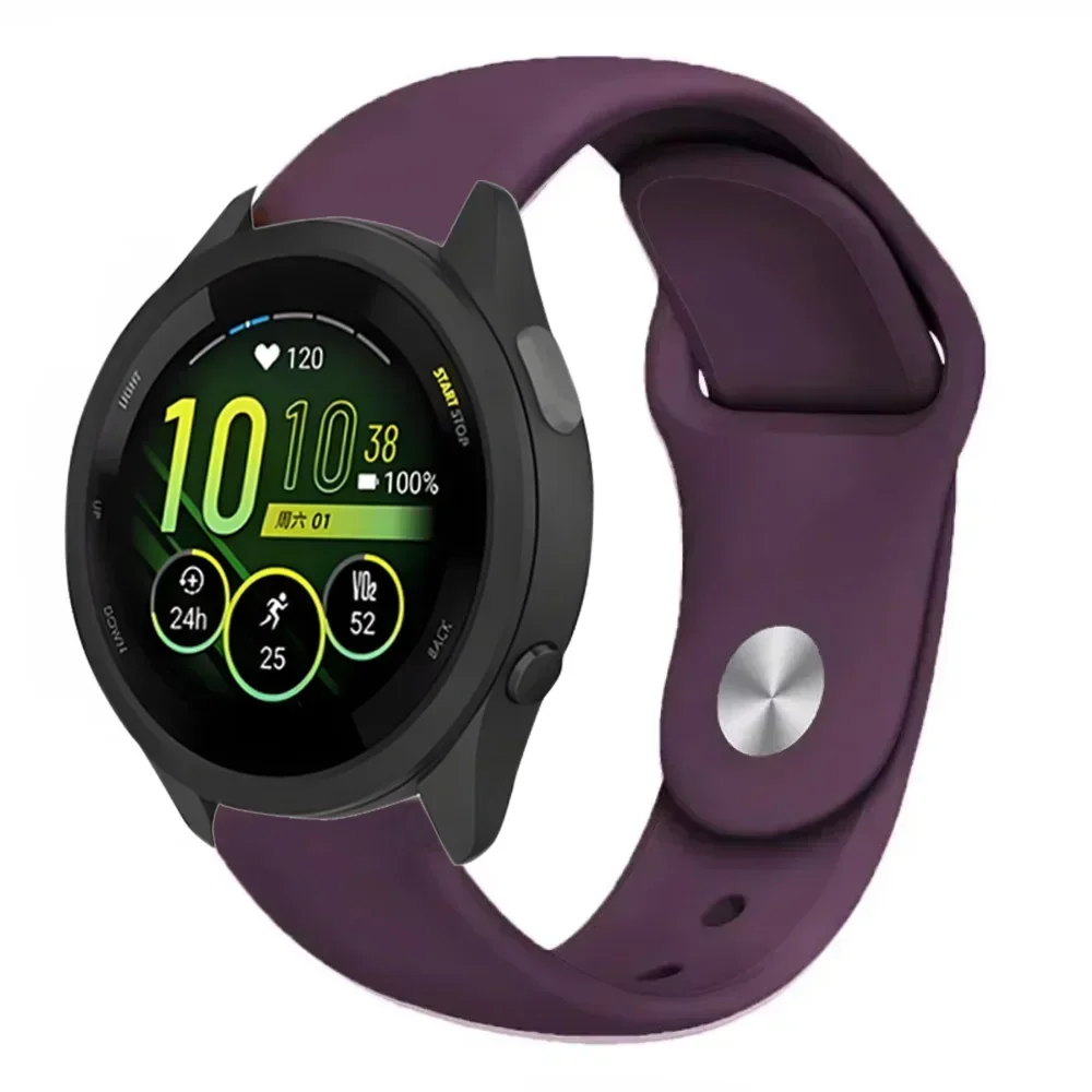 Pulseira de silicone de 18mm 20mm 22mm para Garmin Forerunner 965 265 255 55 645 245 165 265S substituir banda Garmin Venu 3/2 S Acessórios