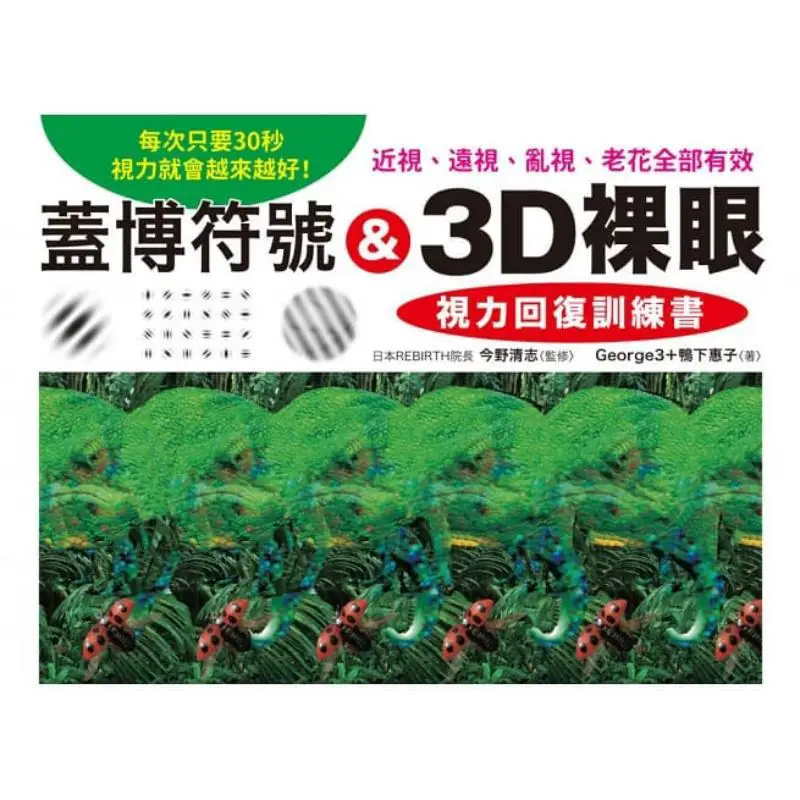 Gable Symbols Amp 3D NakedEye Vision Recovery Training Book Kiyoshi Imano Peace International 9789863713289 Book