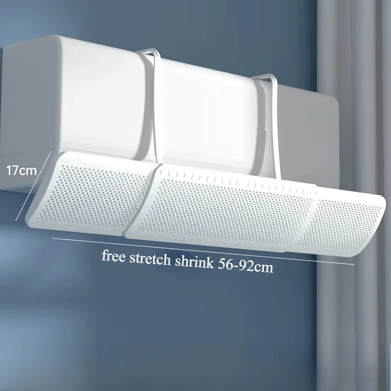 Adjustable Air Conditioning Wind Shield Anti Direct Blowing Wind Guide Cover Outlet Baffle Dust Cover