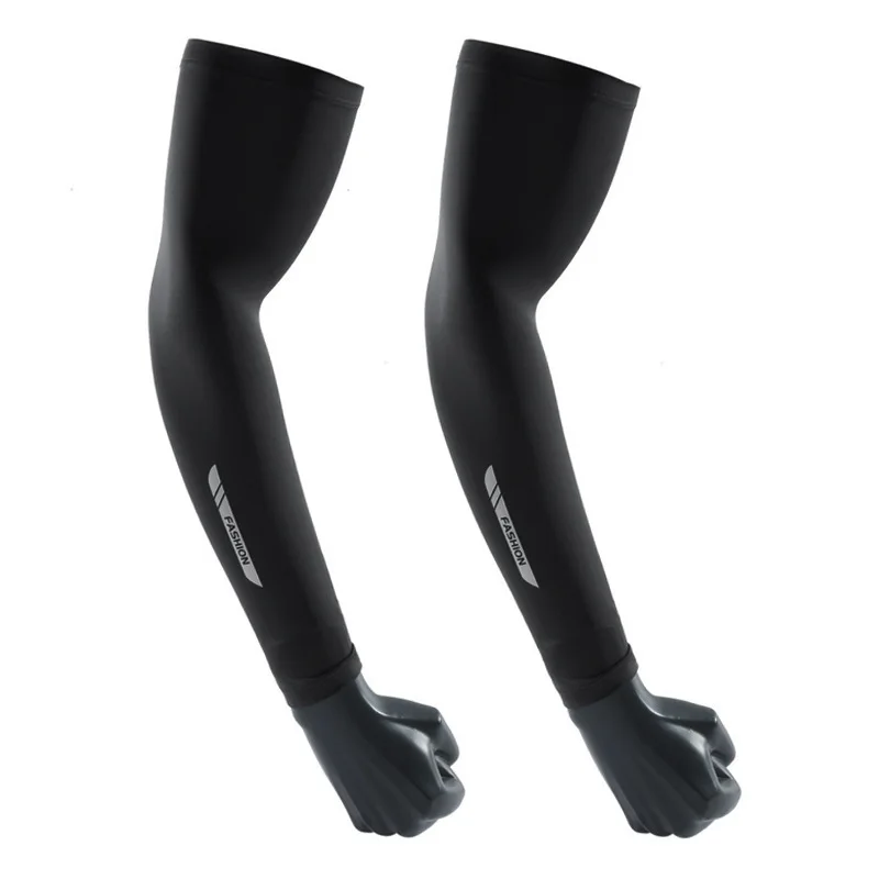 

Men's Large Size Sun Sleeves UPF 50+ UV Protection Arm Covers Quick-Dry Sports Sleeves for Cycling Outdoor Non-Slip Ice Silk