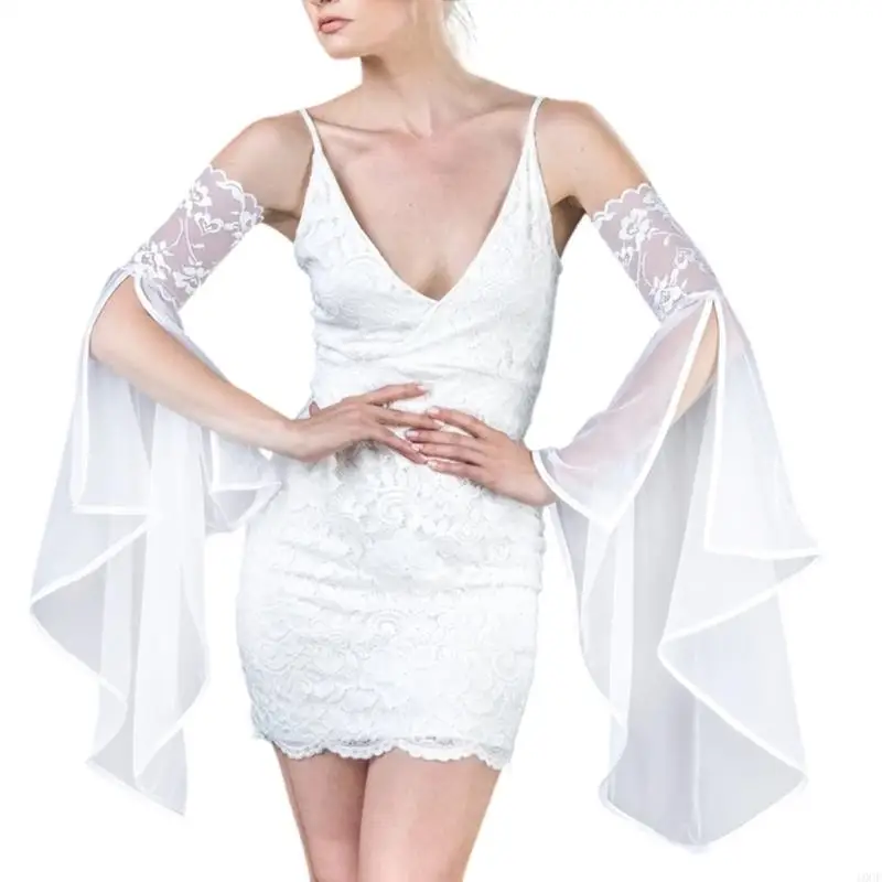 Vỏ cánh tay thanh lịch cho đám cưới mềm mại có thể điều chỉnh bằng vải phù hợp chính thức