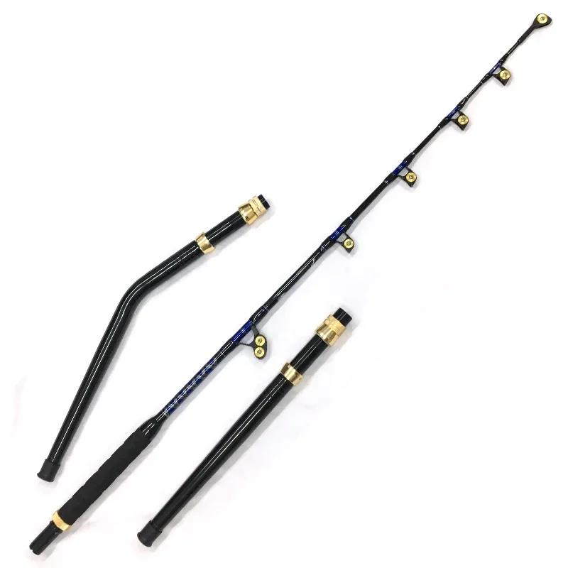 

Heavy Duty Trolling Rods Big Roller Guide Offshore Bent Butt Saltwater Boat Deep Sea Tuna Trolling Rod