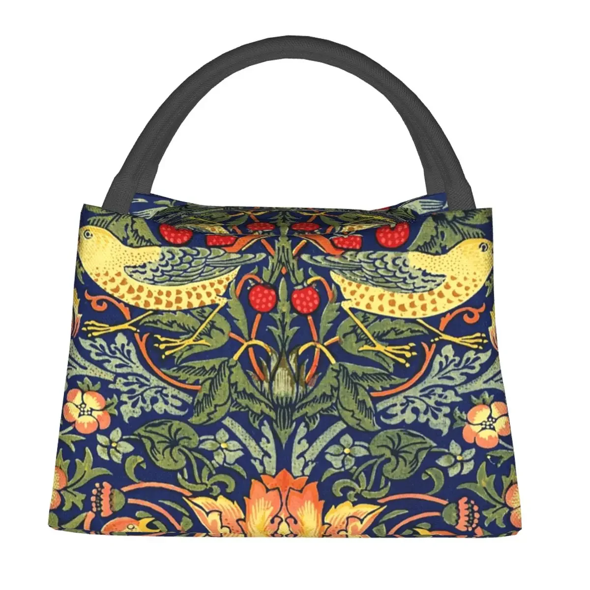 William Morris-fiambrera con aislamiento Bento Box para mujer y niño, bolsa de almuerzo impermeable, reutilizable, Picnic, Viajes