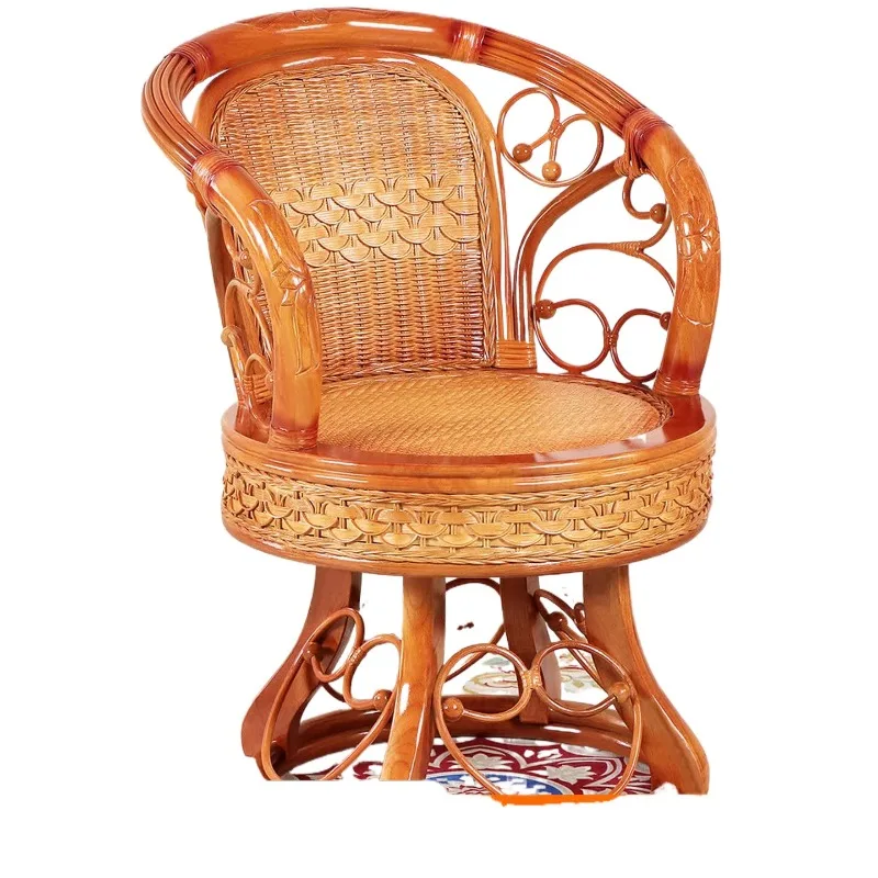 Rattan chair three-piece balcony table and chair coffee table combination