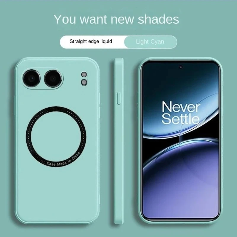 For OnePlus Nord 4 5 One Plus 13T 15 Phone Case for Magsafe Charging Magnetic Shockproof Anti-fall Full-coverage Protect Case
