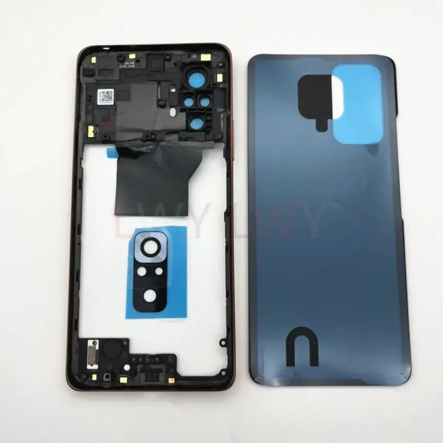 Coperchio posteriore della batteria per Xiaomi Redmi Note 10 Pro custodia completa muslimah copertura del telaio centrale copertura della porta