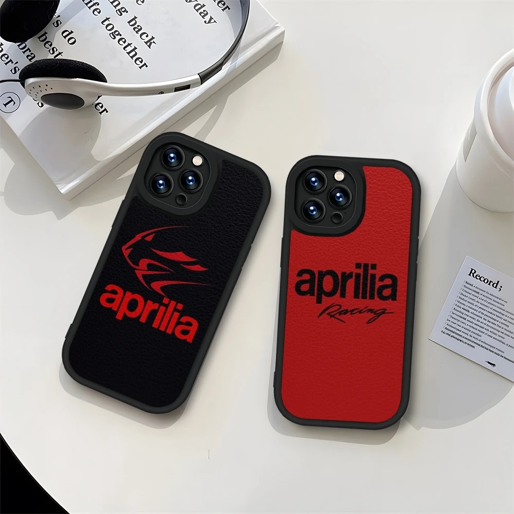 A-Aprilias Racing Phone Case nero per IPhone 11 14 13 12 Pro Max Mini Xs X Xr 7 8 Plus SE2020 pelle Silicone Soft Coque