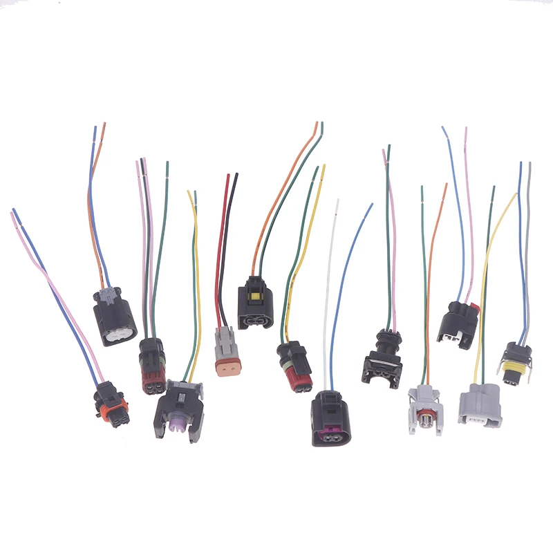 1PCS Injector Plug For Denso Delphi Cable Kit Common Rail Injector Tester Drive Plug Harness Waterproof Injector