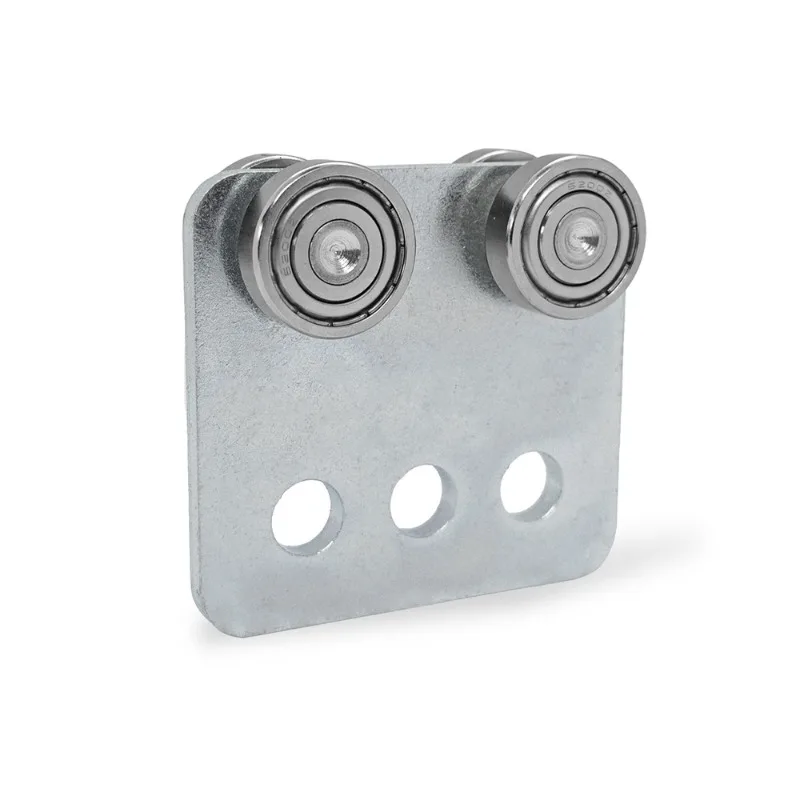 For Square Four-wheel Industrial Pulley Assembly, Lifting Slide Rail Accessories, High Load-bearing 1-5/8 Channel Steel
