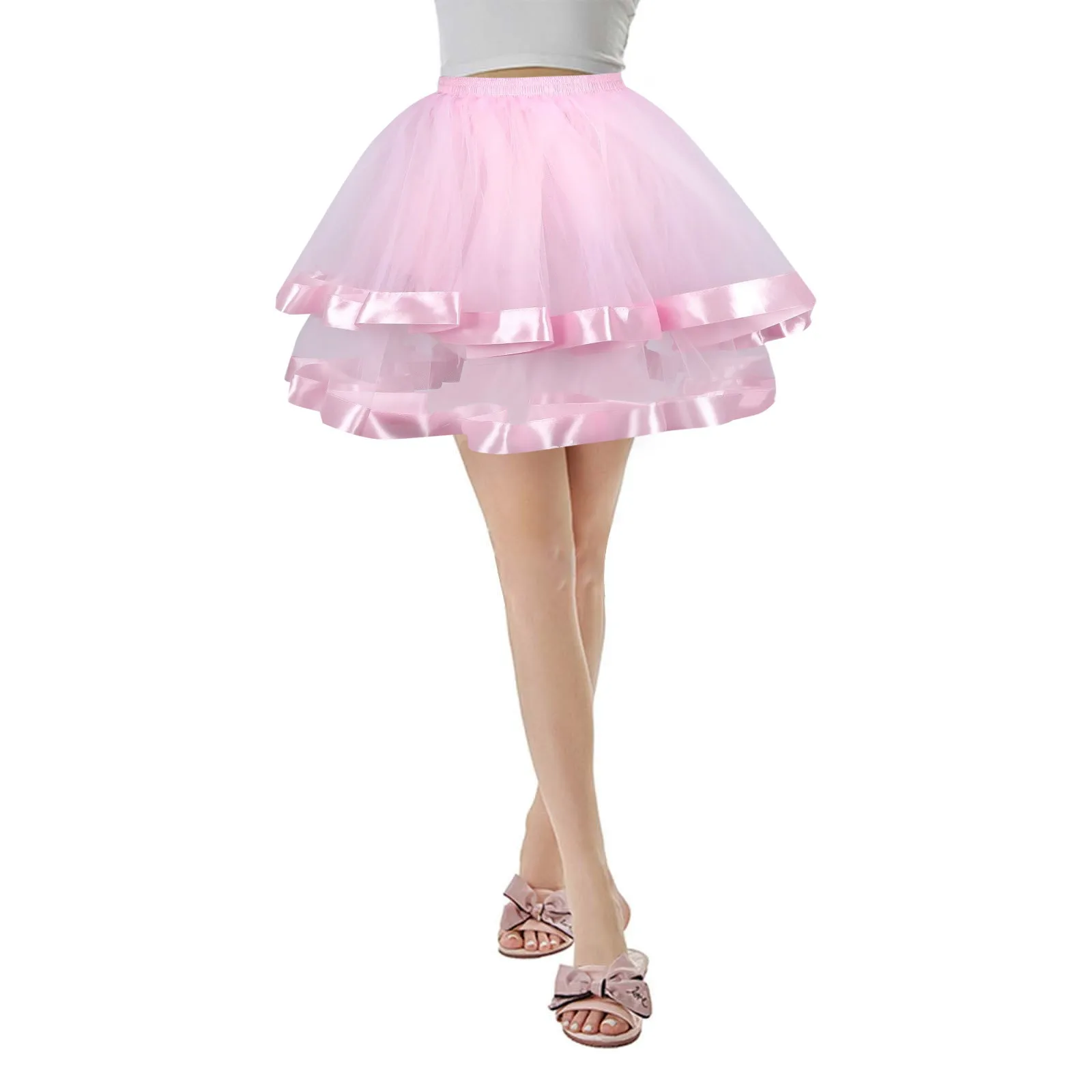 

Women Tulle Skirts Holiday Party Costume TuTu Ballet Skirts Christmas Dance Party Tulle Skirt Female Carnival Festival Costume