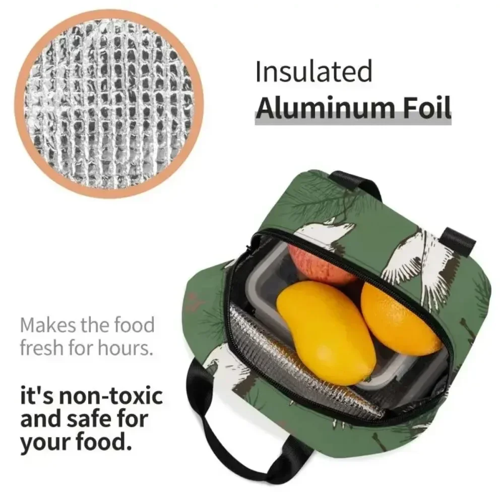 حقيبة غداء كرين وايلد أوزة سميكة معزولة بينتو مناسبة لطلاب المكاتب والرجال والنساء أكياس الطعام المعزولة #3