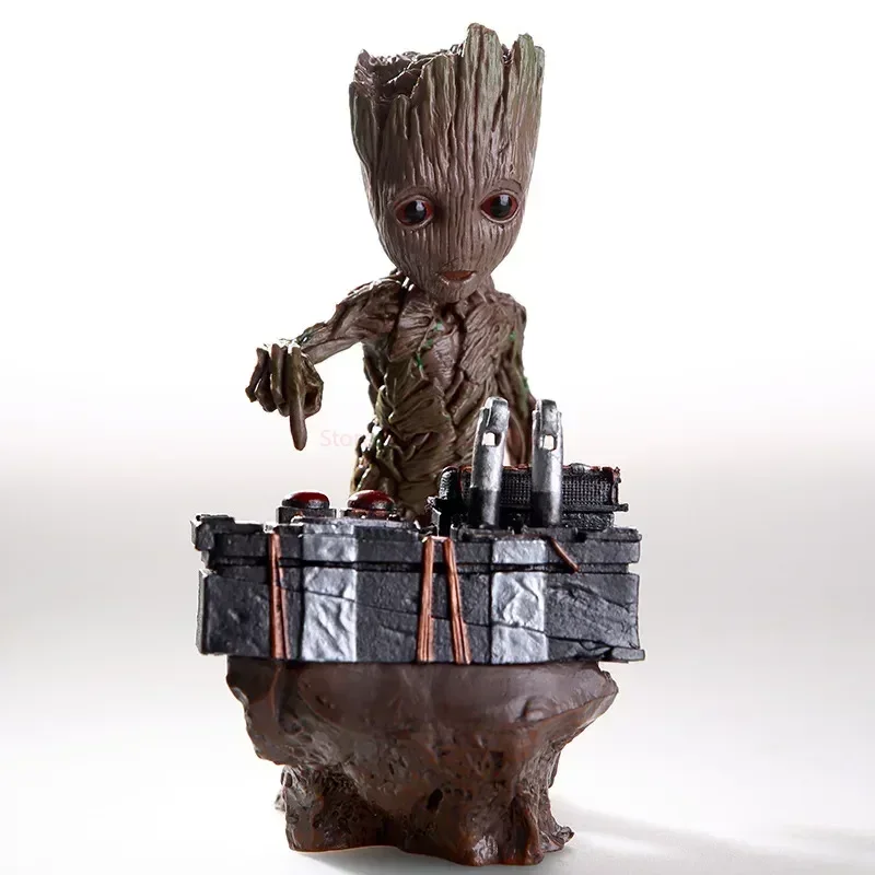 The Avengers Marvel Groot Little Tree Man Anime Movie Character Modeling Figure Movable Joint Model Cute Children Holiday