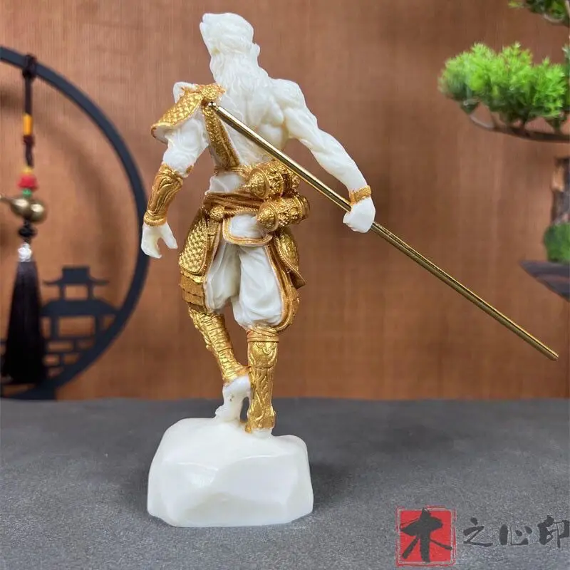 

Ivory Fruit Qitian Great Sage Ornament Wins Over Buddha Living Room Study Home Decoration Crafts High Value Sun Wukong