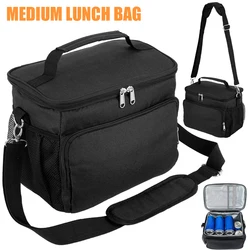 Insulated Lunch Box Thickened Student Portable Lunch Bag Large Capacity Oxford Zipper Thermal Lunch Bags For Work Picnic Travel