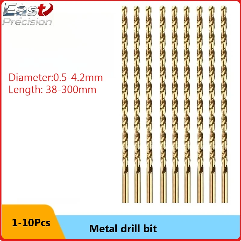 Cobalt M35 contenant une foret étendu pour percer des forets métalliques, avec un diamètre de 0,5 à 4,2 mm Longueur : 38-300 mm