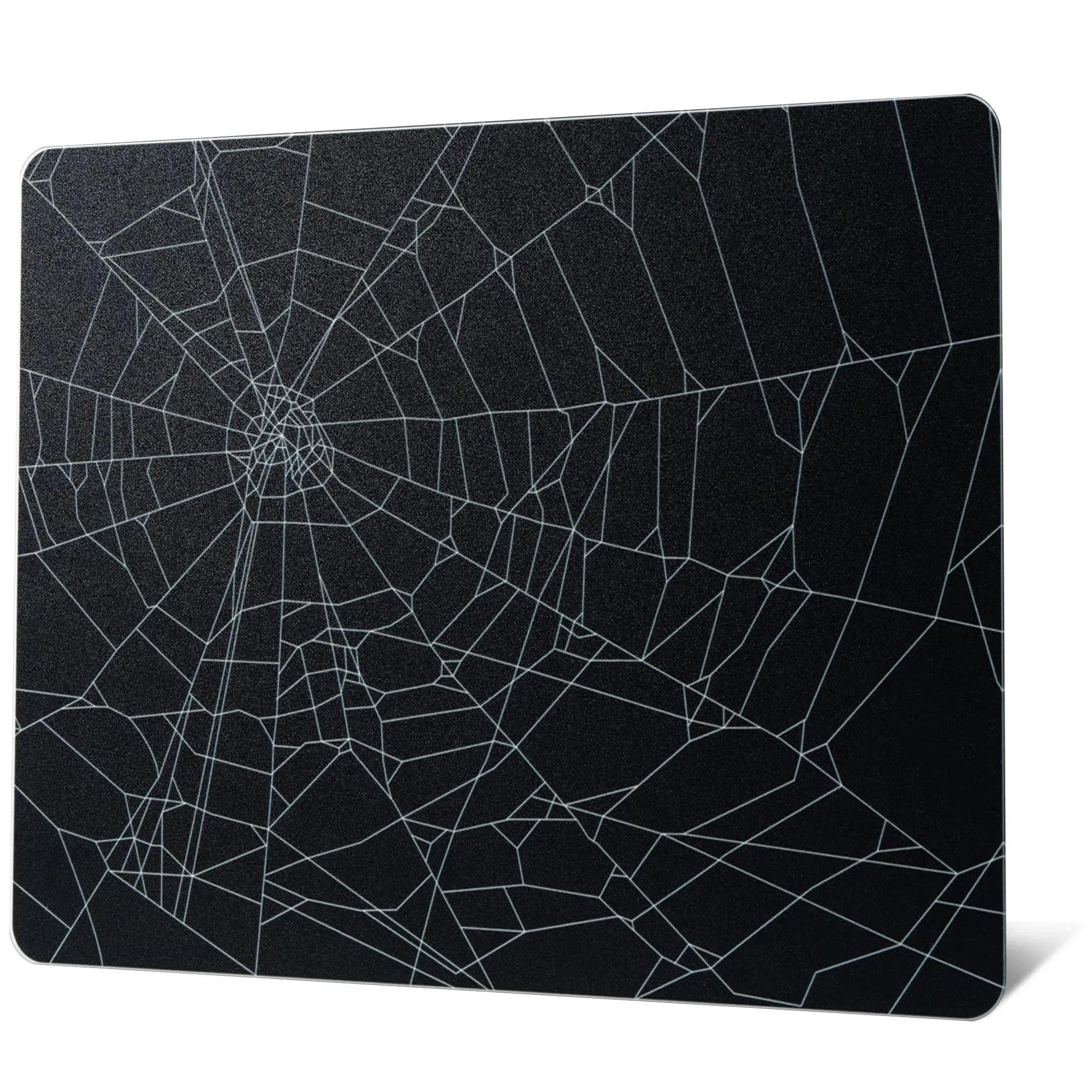 Cool Topographic Map Spider Web Glass Mouse Pad Large Custom Frosted Surface Desk Mat Tempered FPS Office Pad Gaming Accessories