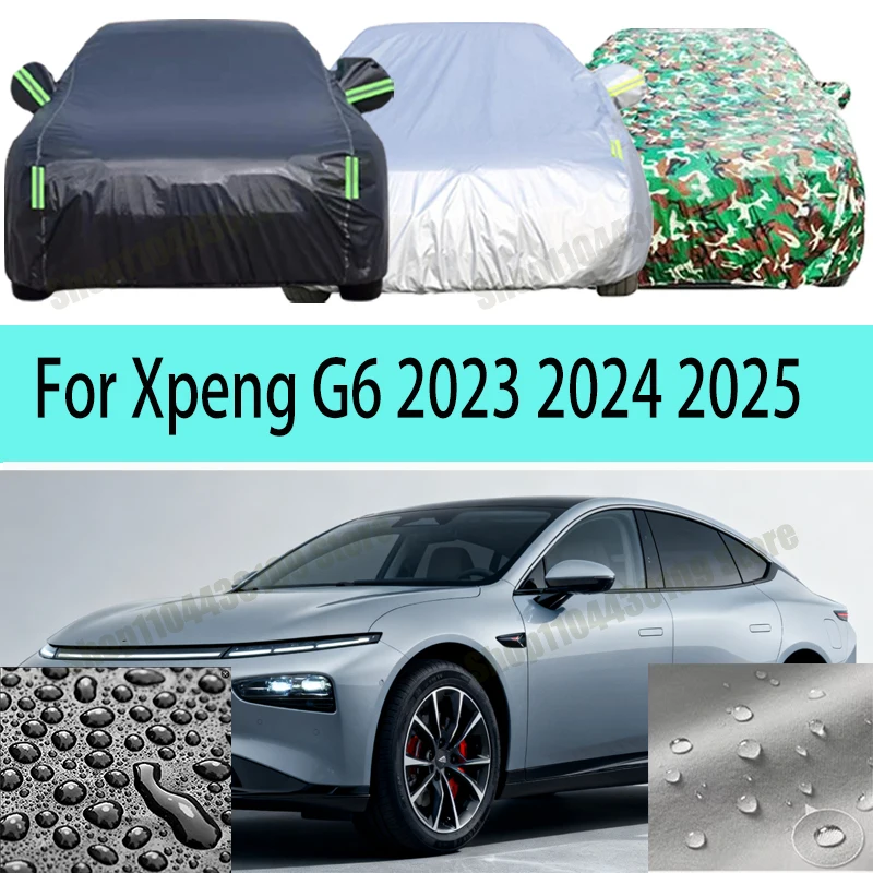 

Для Xpeng G6 2023 2024 2025: Полный комплект чехлов для автомобиля 190T со светоотражающей полосой, защита от коррозии, солнца, дождя, снега, ветра, пыли и УФ-излучения