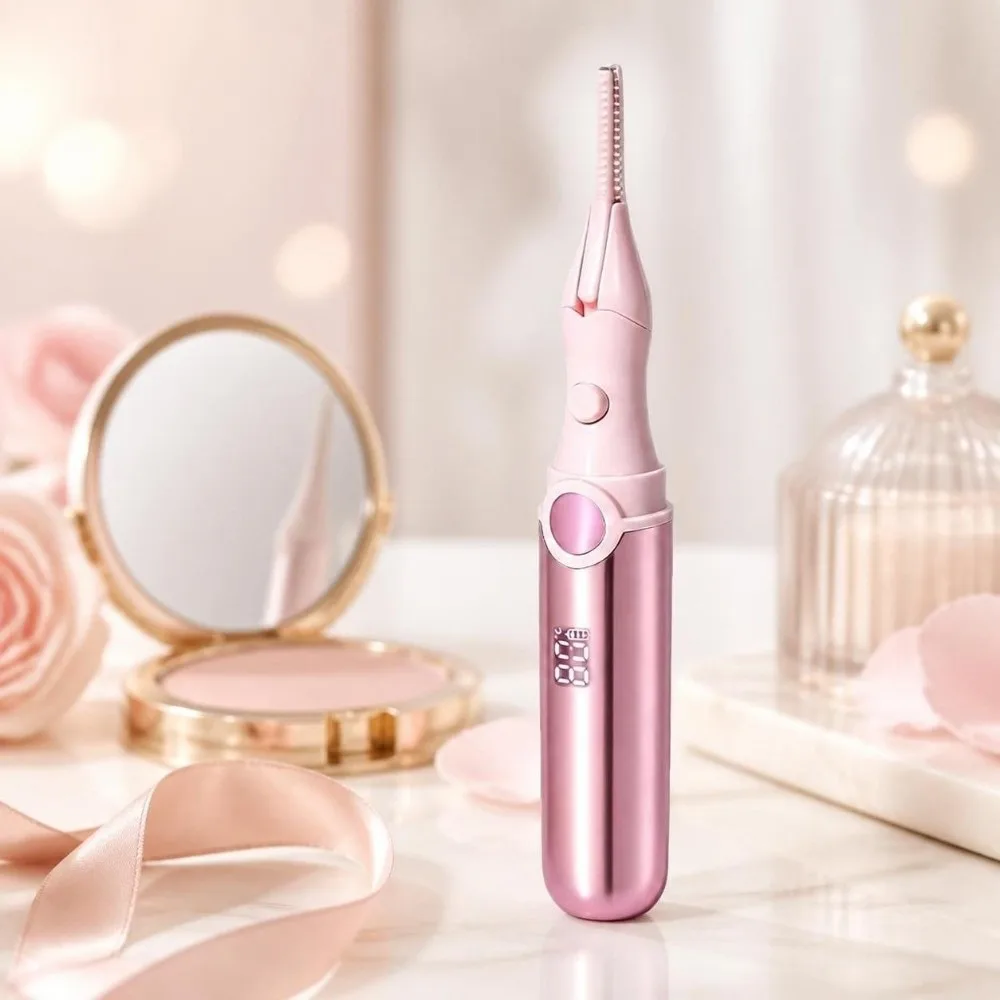 Lasting Curling Electric Eyelash Curler Wide Angle Bezel-free Heated Eyelash Curler Fast Heating 3 Modes Eyelash Curling Device