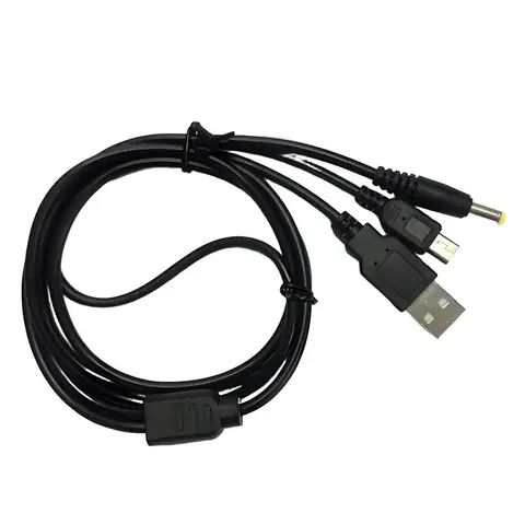 2 in 1 USB Charger For PSP 1000 2000 3000 Game Console USB Data Cable + Charger Cable Cord Game Accessory