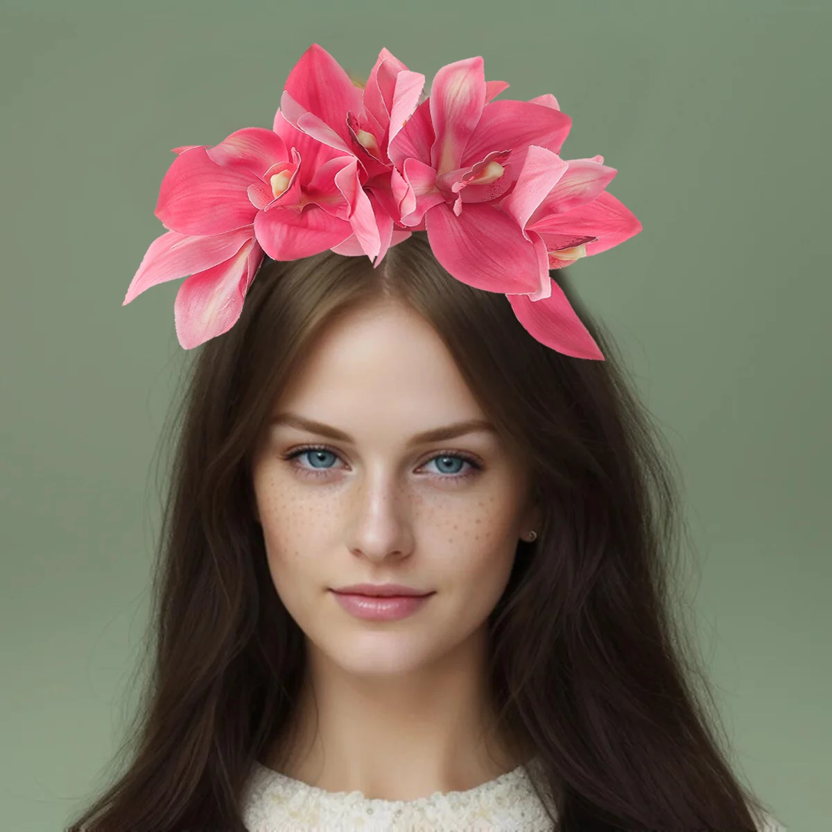 New Fashion Women Wedding Headband Girls Boho Flowers Children Hair Bands Hair Accessories Bride Wreath Beach Garland