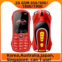 Car Shape Push Button Mobile Phone 1.8 Inch Mini Student Dual Sim 0.3MP CellPhone MP3 Wireless FM Luxury Type-C Telephone