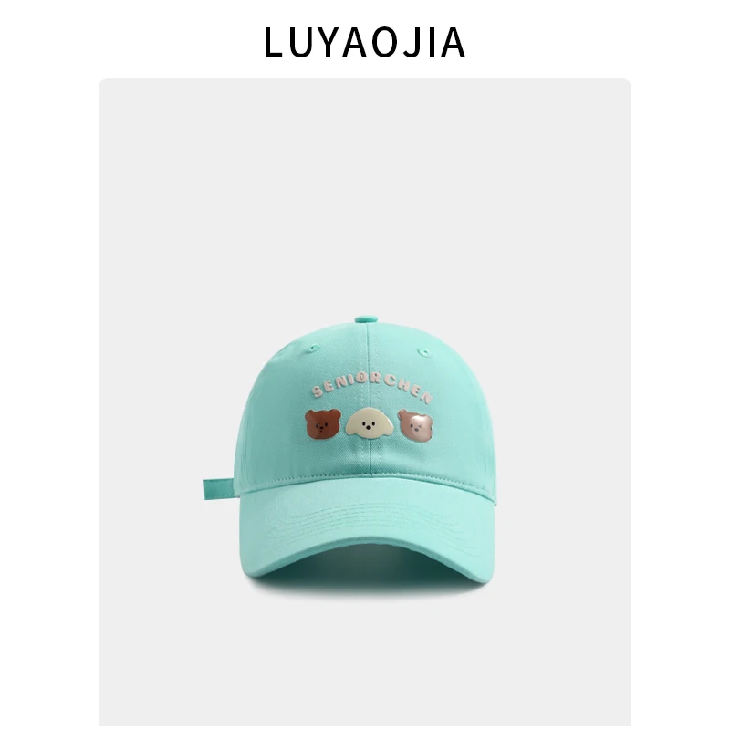 Baseball cap women's spring and summer versatile face small soft top sunscreen cap 2