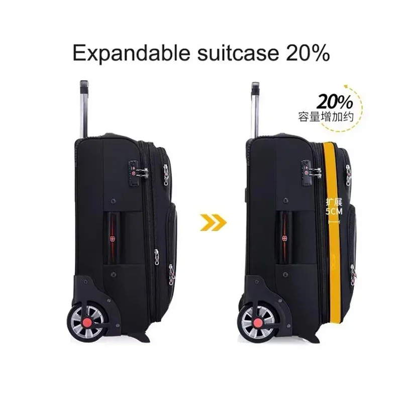 Formsia 20 "24" 28 بوصة عجلات كبيرة كسول حقيبة سفر بعجلات Koffers الأمتعة مع عجلات