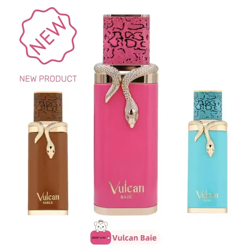 

French Avenue Vulcan Eau de Parfum, Feu/Baie/Sable Scents, Snake-Accented Bottles, Unisex Fragrances