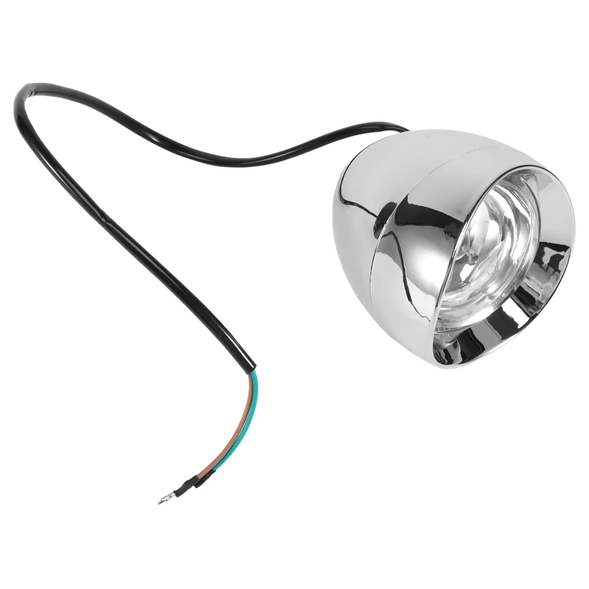 Motocicleta Chrome bala farol, nevoeiro lâmpada para Chopper, Bike Spot, 4"